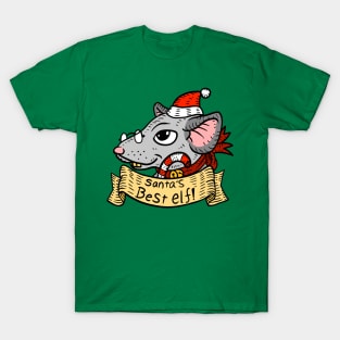 Christmas rat, santa's best elf. T-Shirt